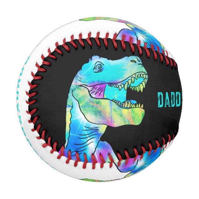 Funny Dinosaur Vater Zitat Baseball (Vorderseite Links)