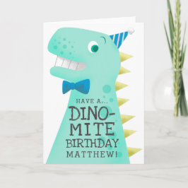 Funny Dinosaurier Geburtstag Karte