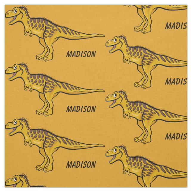 Funny Dinosaurier individuelle Name und Farbstoff Stoff (Muster)