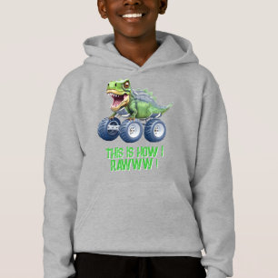 Funny Dinosaurier Monster LKW Hoodie