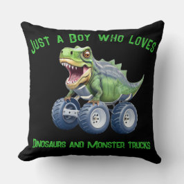 Funny Dinosaurier Monster LKW Kissen