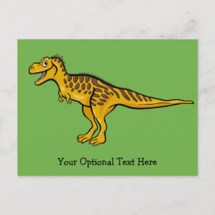Funny Dinosaurier Sondertext & Farbpostkarte Postkarte