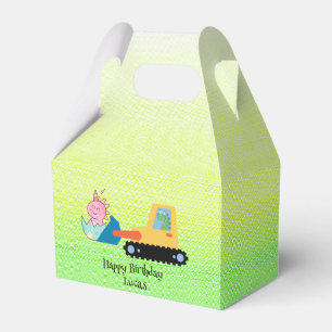 Funny Dinosaurier Traktor Geburtstagspartei DIY Na Geschenkschachtel