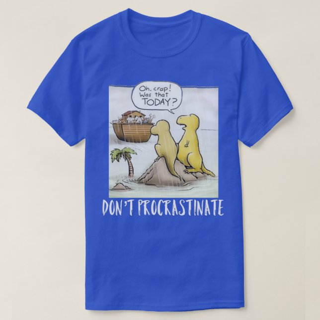 Funny Dinosaurier und Noahs Grafik Design T-Shirt (Design vorne)