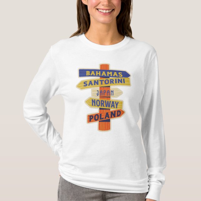 Funny Direction Summer Design_Bahamas Irgendjemand T-Shirt (Vorderseite)