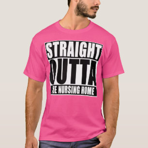 Funny direkt über der Pflege-Zuhause T-Shirt