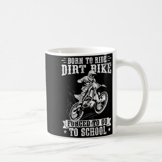 Funny Dirt Bike Art For Boys Girls Motocross Dirt  Kaffeetasse (Rechts)
