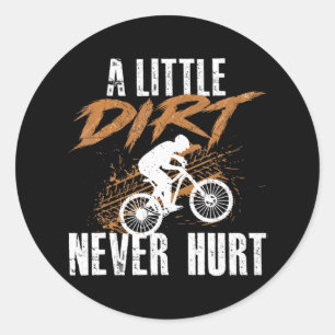 Funny Dirt Bike für Motocross Dirtbike Runder Aufkleber