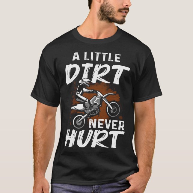 Funny Dirt Bike Geschenk für Jungen Männer Motorra T-Shirt (Vorderseite)