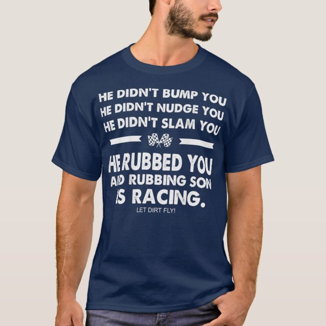 Funny DIrt Track Racing Modifiziertes Spätmodell T-Shirt (Vorderseite)