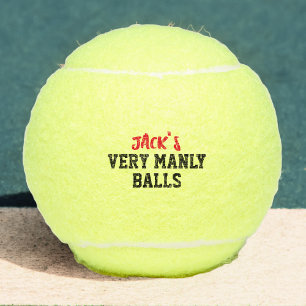 Funny Dirty Joke Very Manly Balls Tennisbälle