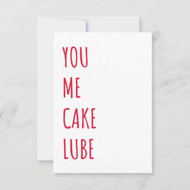 Funny Dirty Naughty Birthday Card Dankeskarte (Vorderseite)