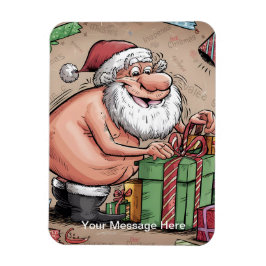 Funny Dirty Santa Christmas Collection Magnet