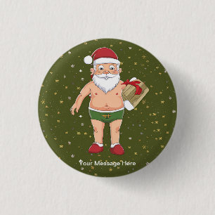 Funny Dirty Weihnachtsauflistungspapier Button