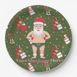 Funny Dirty Weihnachtsauflistungspapier Pappteller