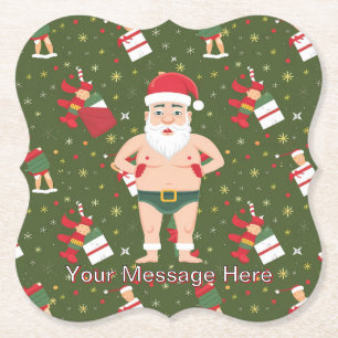 Funny Dirty Weihnachtsauflistungspapier Untersetzer