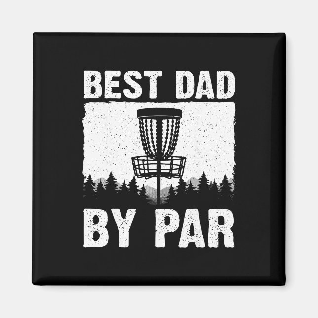 Funny Disc Golf Art For Men Dad Disc Golf Player D Magnet (Vorne)