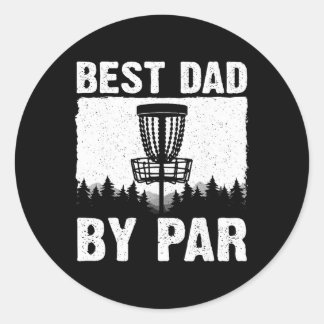 Funny Disc Golf Art For Men Dad Disc Golf Player D Runder Aufkleber