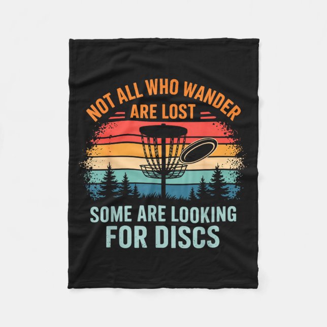 Funny Disc Golf Art For Men Women Disc Golfer Play Fleecedecke (Vorderseite)