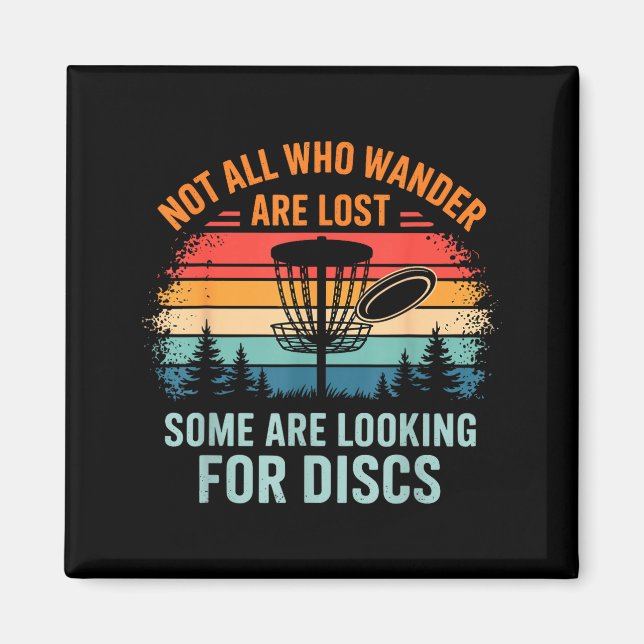 Funny Disc Golf Art For Men Women Disc Golfer Play Magnet (Vorne)