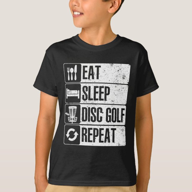 Funny Disc Golf Art For Men Women Golf Player Disc T-Shirt (Vorderseite)