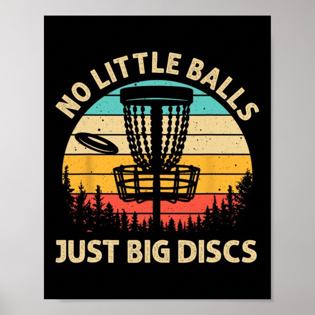 Funny Disc Golf Design For Men Women Disc Golf Lov Poster (Vorne)