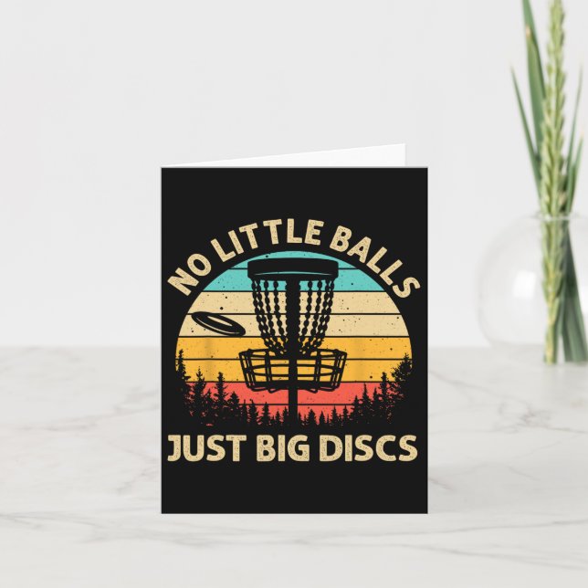Funny Disc Golf Design für Männer Frauen Disc Golf Karte (Vorderseite)