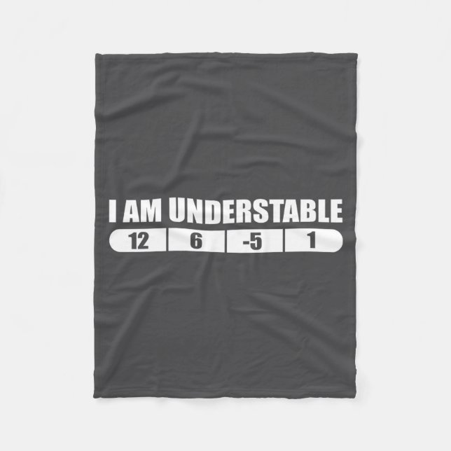 Funny Disc Golf Quote Design, I Am Understable Fri Fleecedecke (Vorderseite)