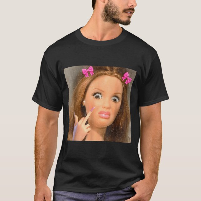Funny Disgusting Doll Face Meme  T-Shirt (Vorderseite)