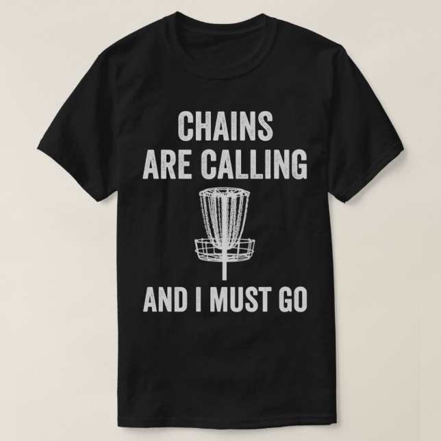 Funny Disk Golf Chains rufen Folf Frolf Men T-Shirt (Design vorne)