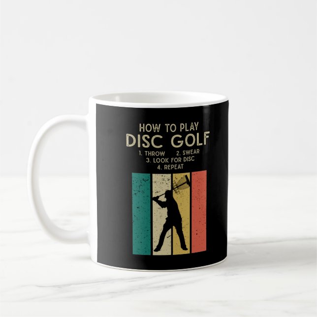 Funny Disk Golf Instruction Frisbee Disk Golfing Kaffeetasse (Links)