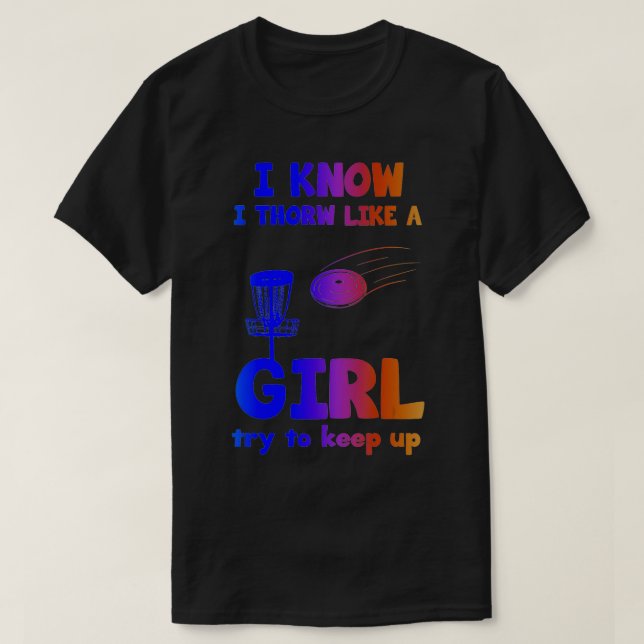 Funny Disk Golf Player Golfgeschenke für Frauen Gi T-Shirt (Design vorne)