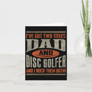 Funny Disk Golf Shirt Vater Fathers Day Disc Golfs Karte