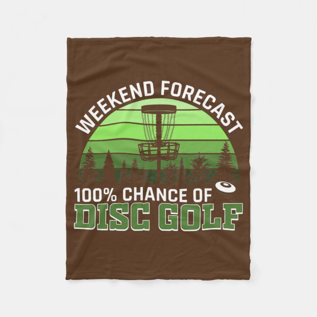 Funny Disk Golfer Disc Golf Pun Gear Disc Golfspie Fleecedecke (Vorderseite)