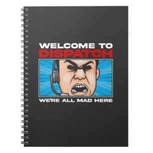 Funny Dispatcher-Notfallkommunikation 911 Notizblock