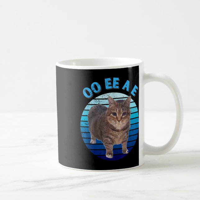 Funny Distressed Oiia Katzenkatze Oi Uiiaa Kaffeetasse (Rechts)