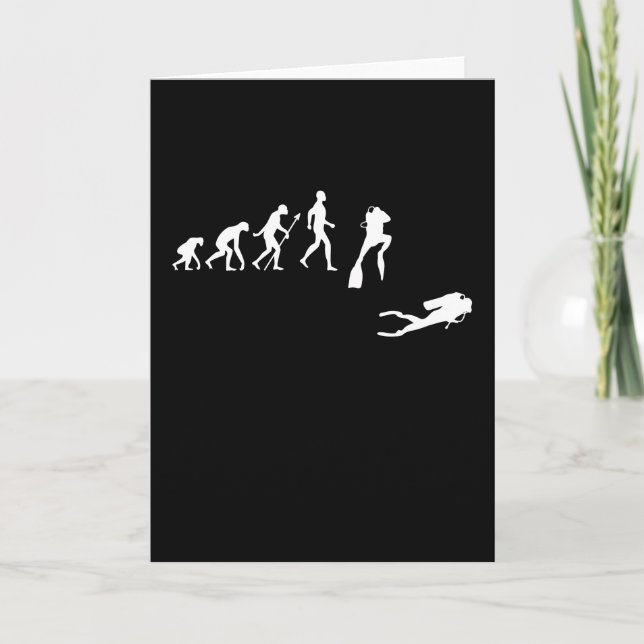 Funny Dive Dive Geschenk für Taucher Karte (Vorderseite)