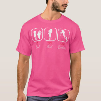 Funny Dive for Diving Men schlecht gut Ausgezeichn T-Shirt