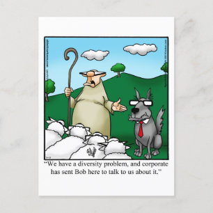 Funny Diversity Spaß Postcard Postkarte