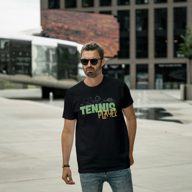 Funny Diving Tennis Player T - Shirt für Sportler (Von Creator hochgeladen)