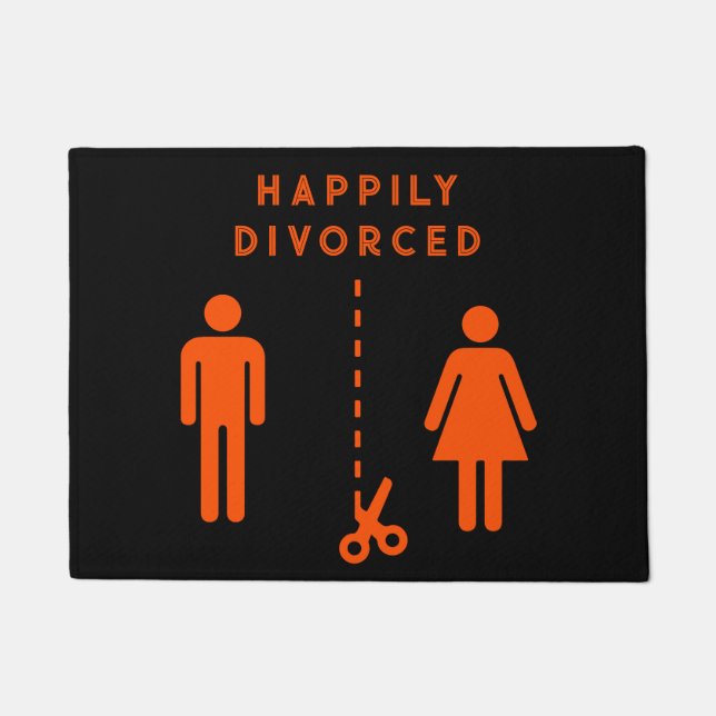Funny Divorce Geschenk Door Mat Fußmatte (Vorderseite)