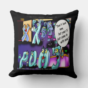 Funny Divorce Jumbo Cotton Throw Kissen