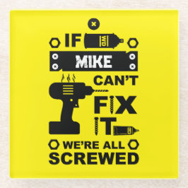 Funny DIY reparieren Glasuntersetzer