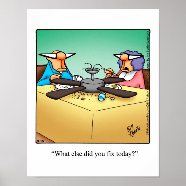 Funny DIY Zuhause Repair Spaß Poster (Vorne)