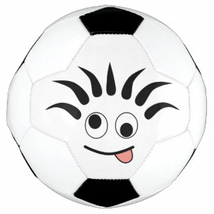 Funny Dizzy Face Soccer Ball