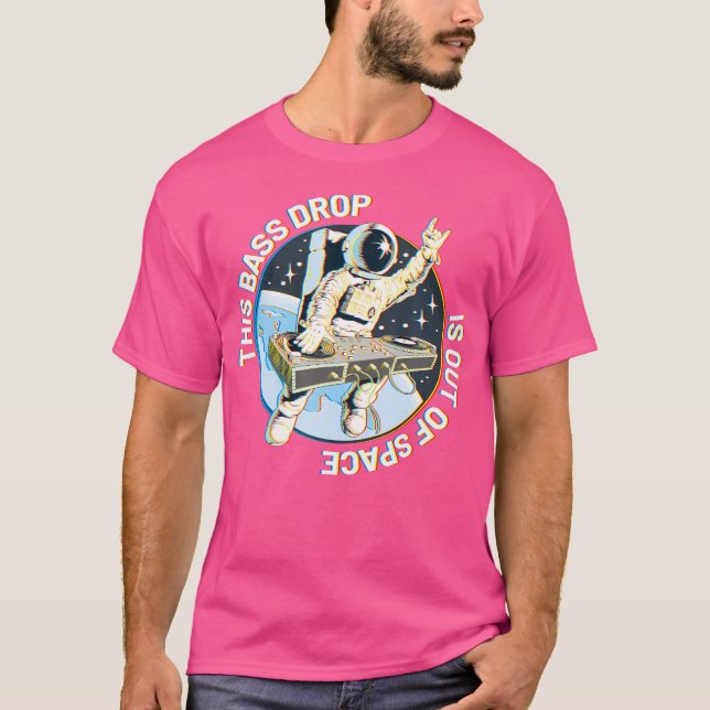 Funny Dj Shirt Spaceman Edm Gear Rave Kleidung Tec (Vorderseite)