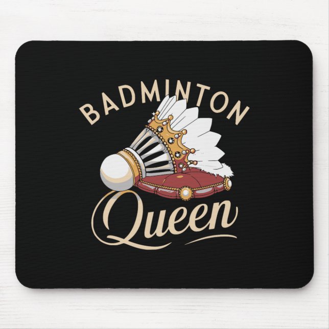 Funny Dminton Player Liebe Shuttle Design 8 Mousepad (Vorne)
