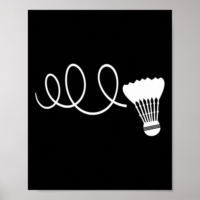 Funny Dminton Player T Shirts Shuttle Shuttle T-Sh Poster (Vorne)