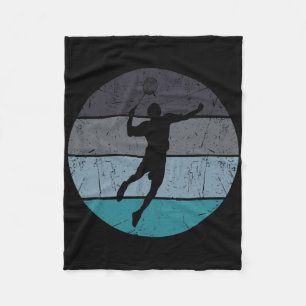 Funny Dminton Shuttle für Männer Frauen Retro Vint Fleecedecke