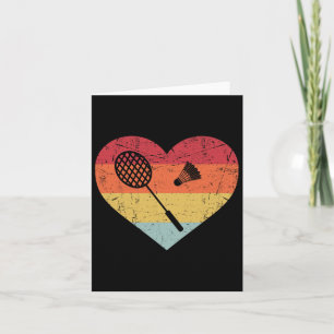 Funny Dminton Shuttle für Männer Frauen Vintag Ret Karte